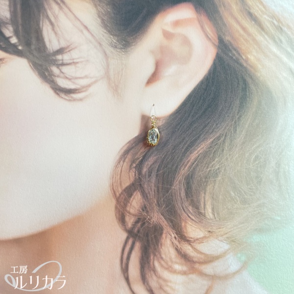 プルートパーズ フカネ巻き®︎ピアス/イヤリング