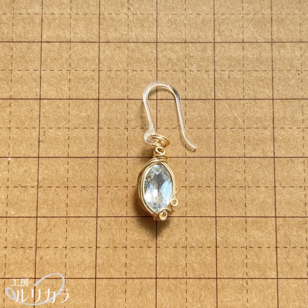 プルートパーズ フカネ巻き®︎ピアス/イヤリング