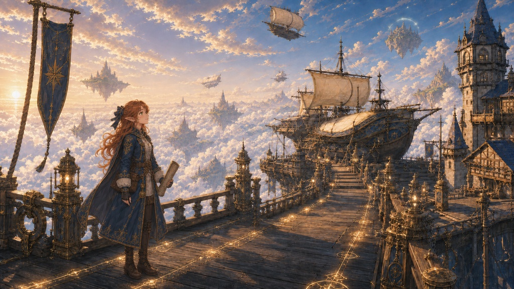 【無料BGM】Sky Harbor at Dawn｜夜明けの空港 ケルト幻想BGM 14曲