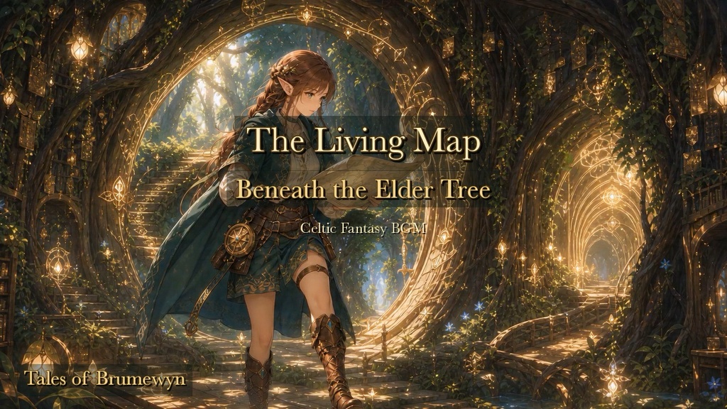 【無料BGM】The Living Map Beneath the Elder Tree｜巨大樹洞の生きた地図 ケルト幻想BGM 8曲