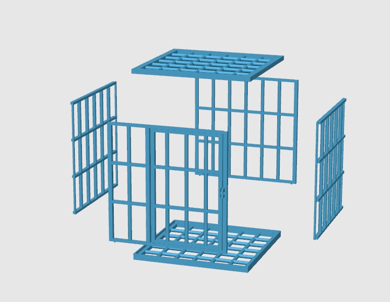 フィギュア用ミニケージ 未組立(ネコポス発送)