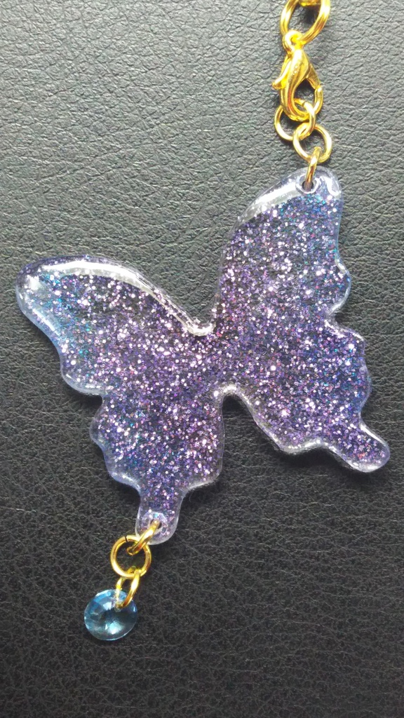 蝶のストラップ