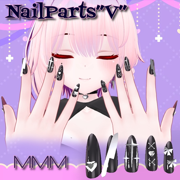 【Moe】Nail_Parts"V"