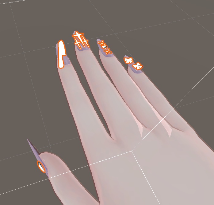 【Moe】Nail_Parts"V"