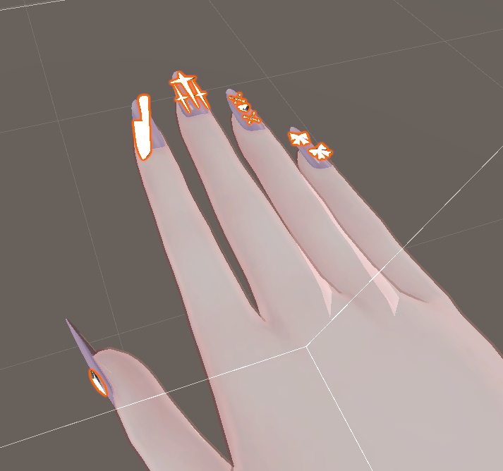 【Moe】Nail_Parts"V"