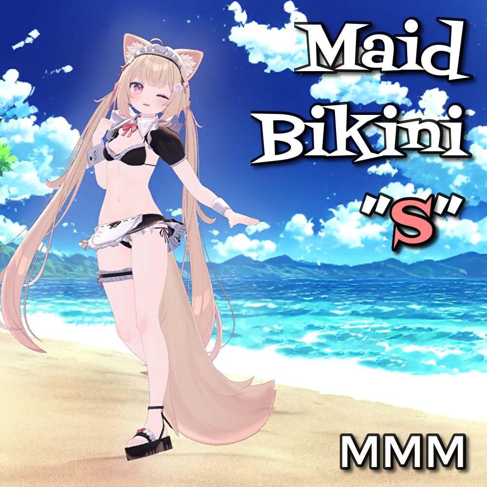 【Chiffon&Lime】Maid_Bikini_S