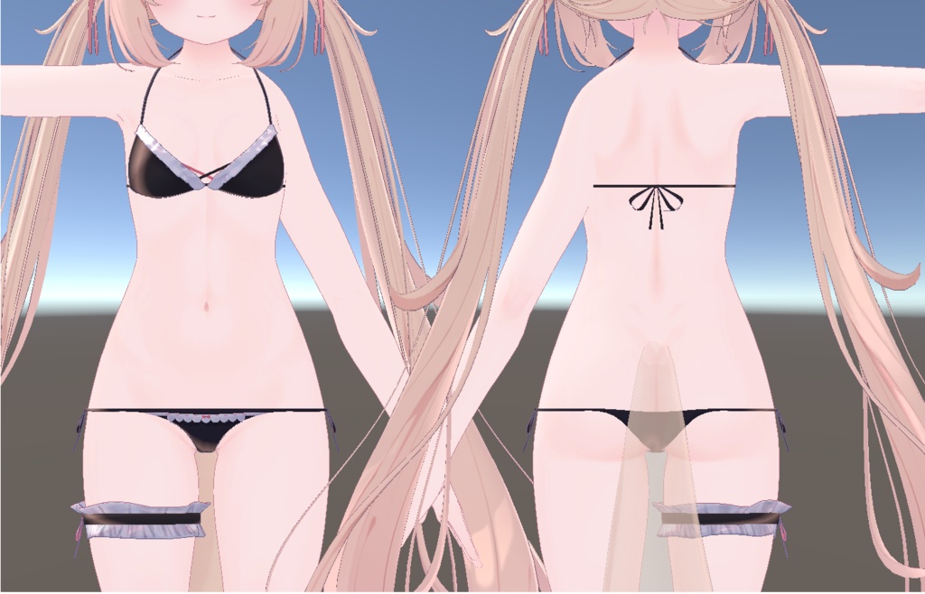 【Chiffon&Lime】Maid_Bikini_S