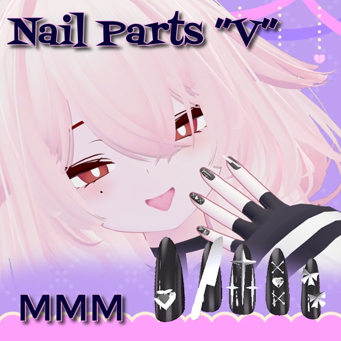 【rurune】Nail_Parts"V"