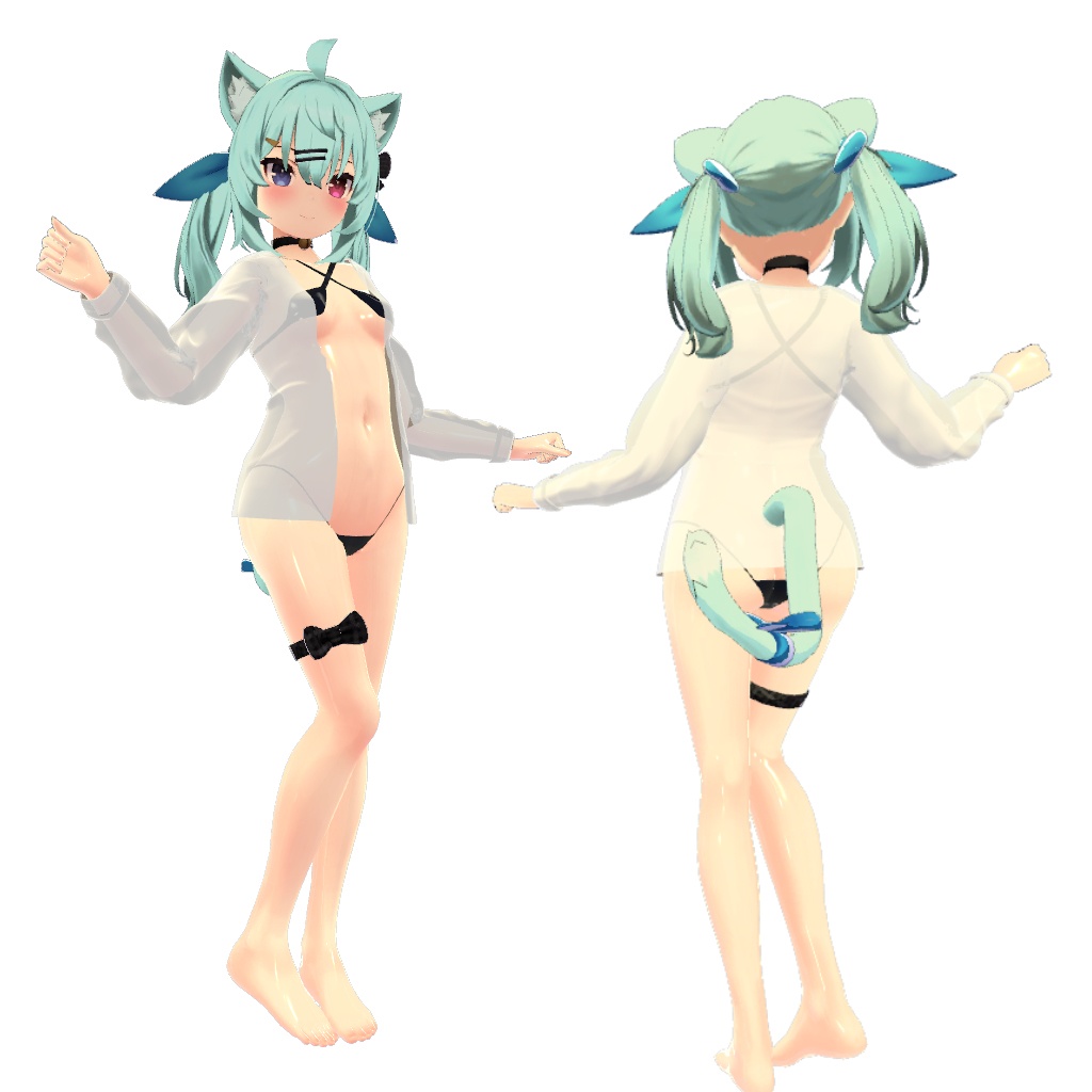 【セフィラちゃん用水着】水着とシャツ