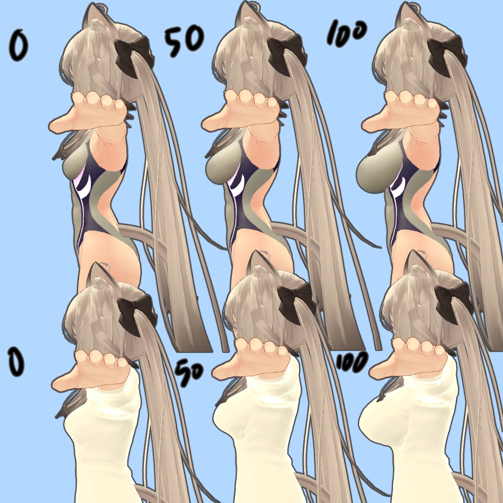 【舞夜(Maya)ちゃん用】競泳水着・シャツ