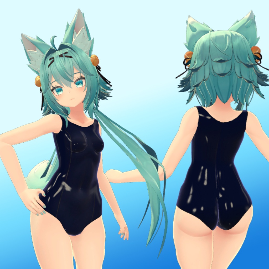 【竜胆ちゃん用】スクール水着&シャツ