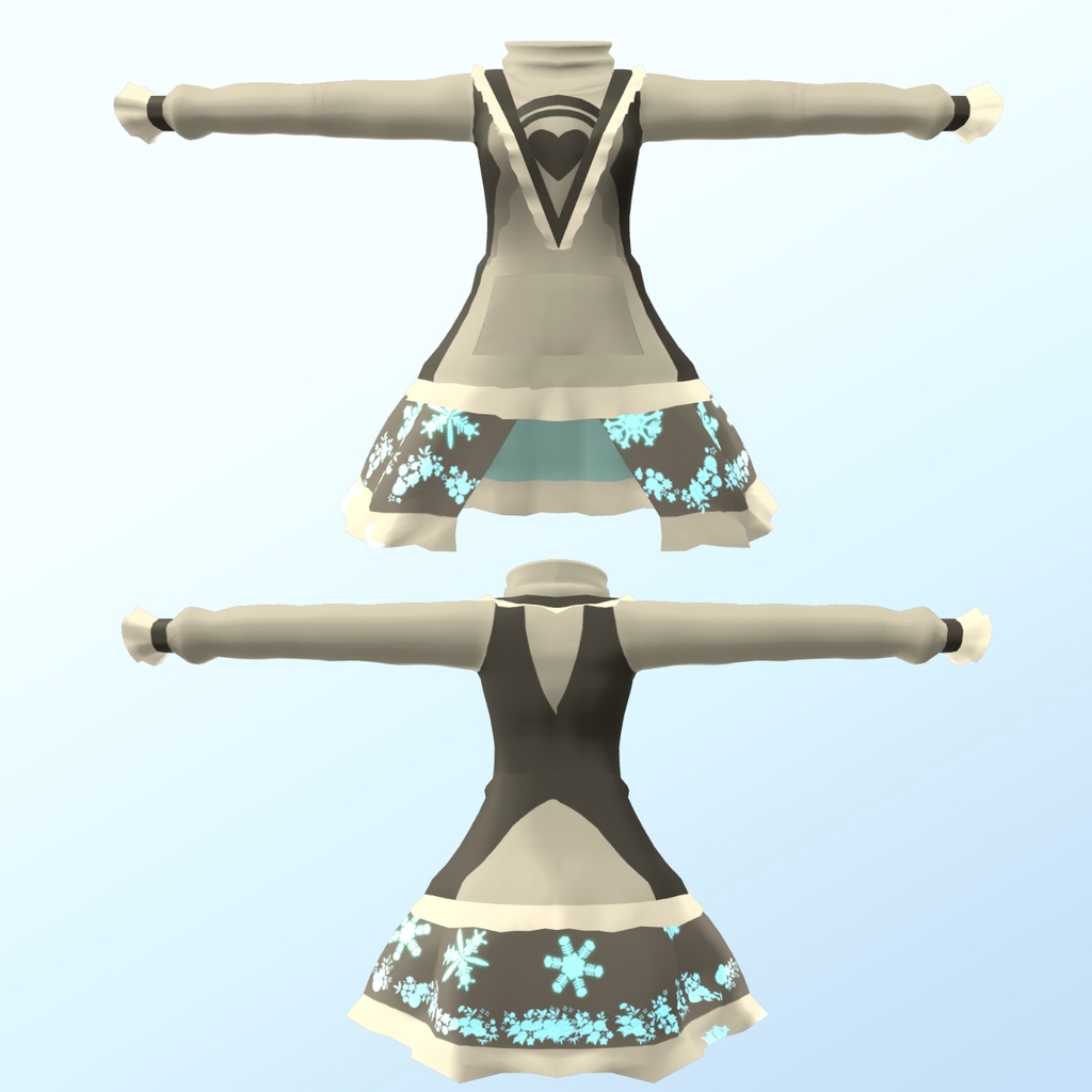 【狐雪ちゃん用】 フリル付き普段着