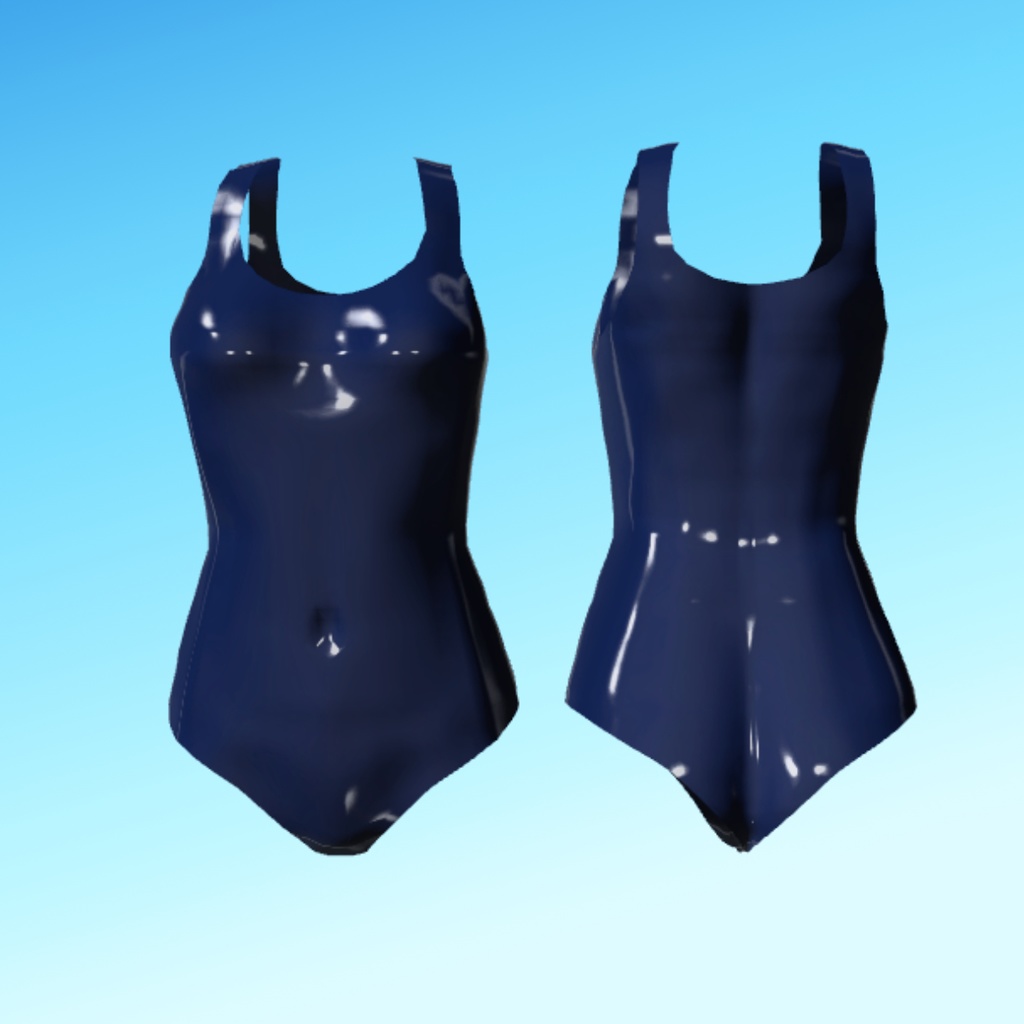 【ルルリアちゃん用】スクール水着(紺色・白色)