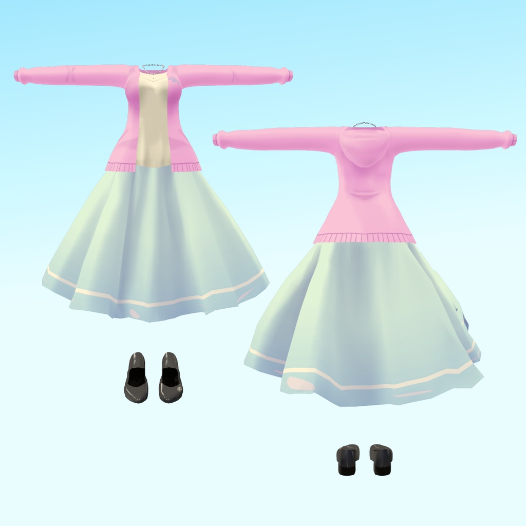 【3アバター 桔梗・ルルリア・舞夜用衣装】Spring code