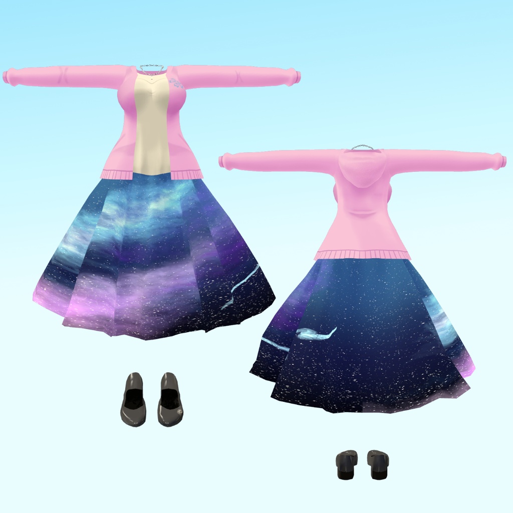 【3アバター 桔梗・ルルリア・舞夜用衣装】Spring code