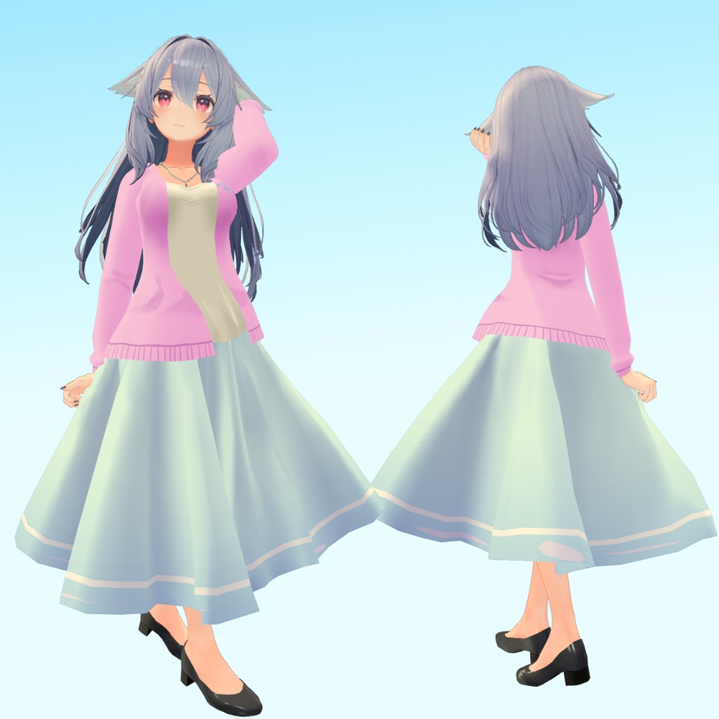 【3アバター 桔梗・ルルリア・舞夜用衣装】Spring code