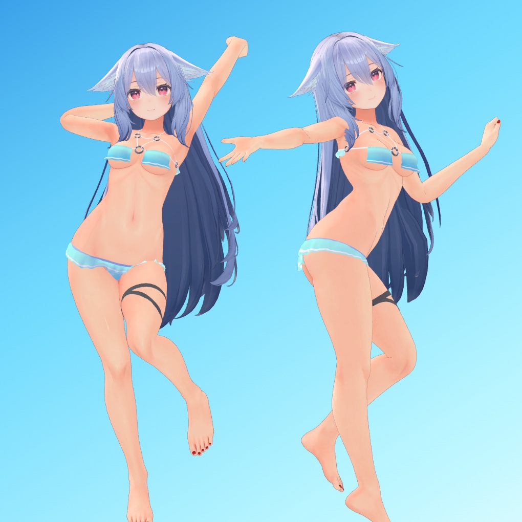 【桔梗ちゃん用】リングとフリルのある水着