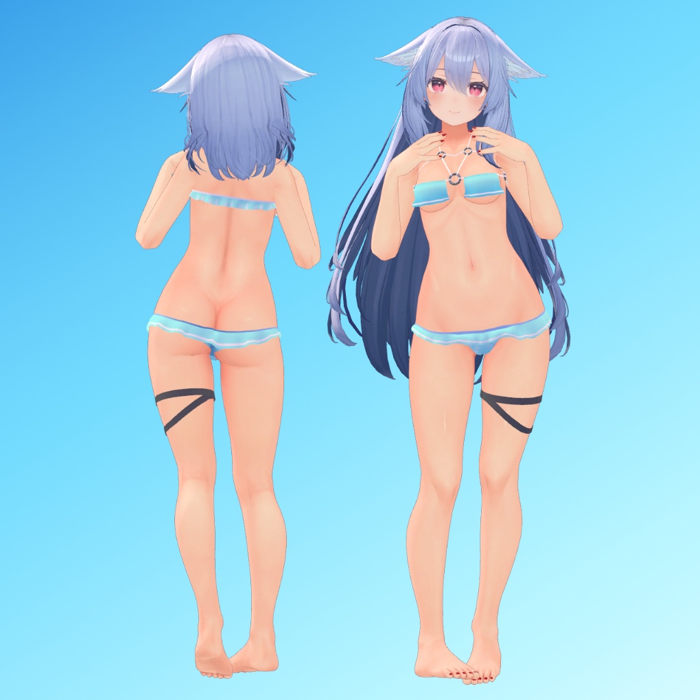 【桔梗ちゃん用】リングとフリルのある水着