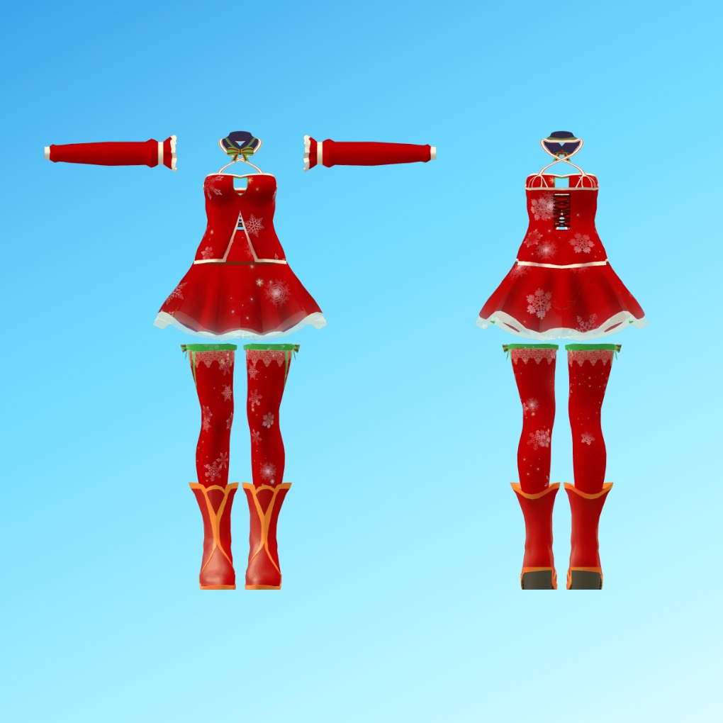 【桔梗・セレスティア対応】クリスマス衣装