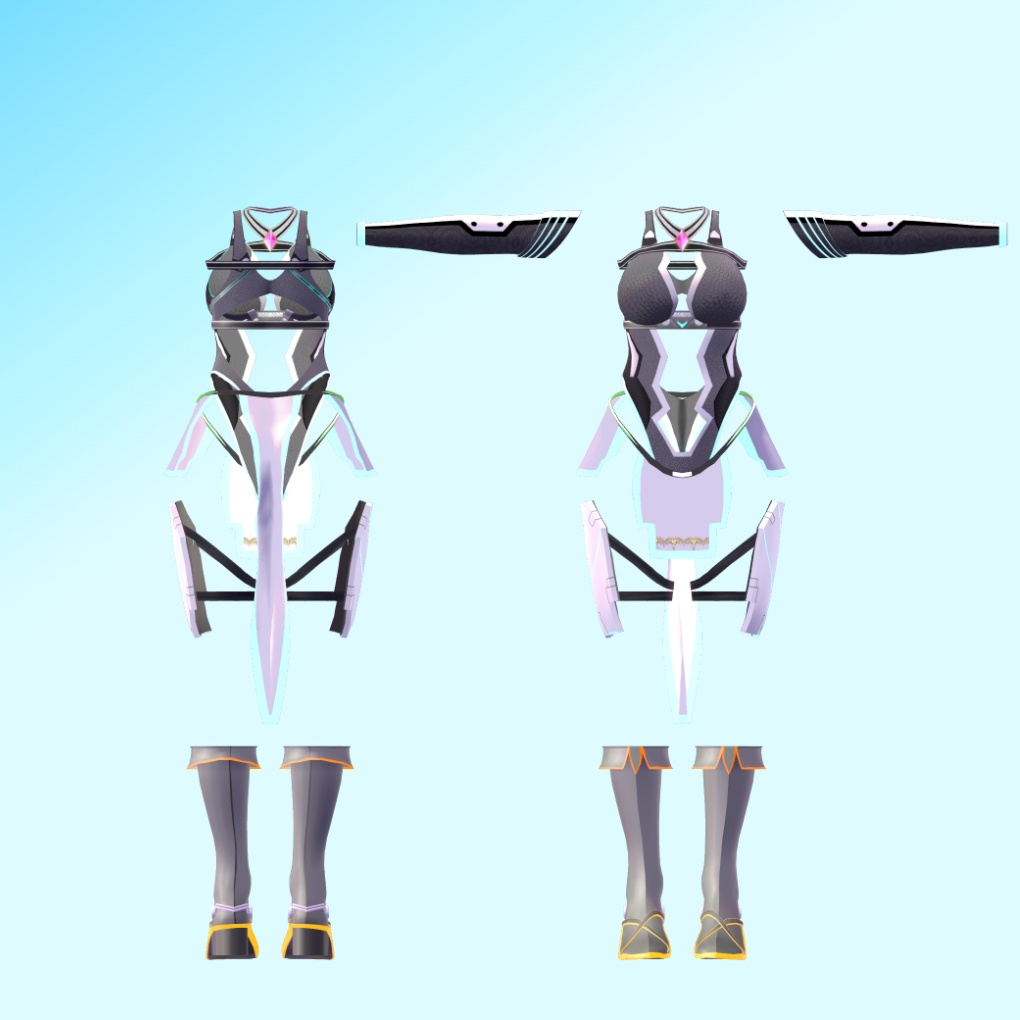 【桔梗ちゃん用】サイバーな衣装