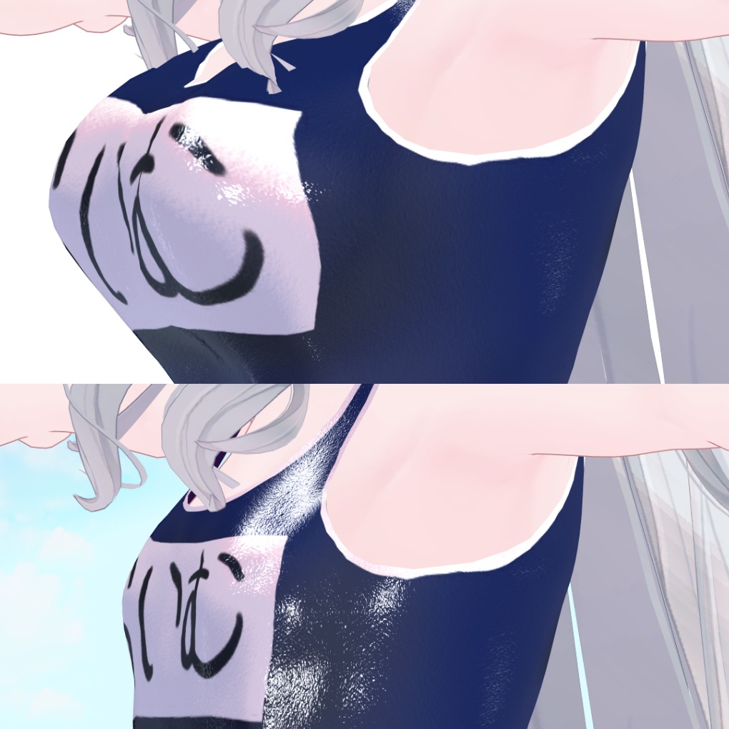 【ライムちゃん用】スクール水着(紺色・白色)