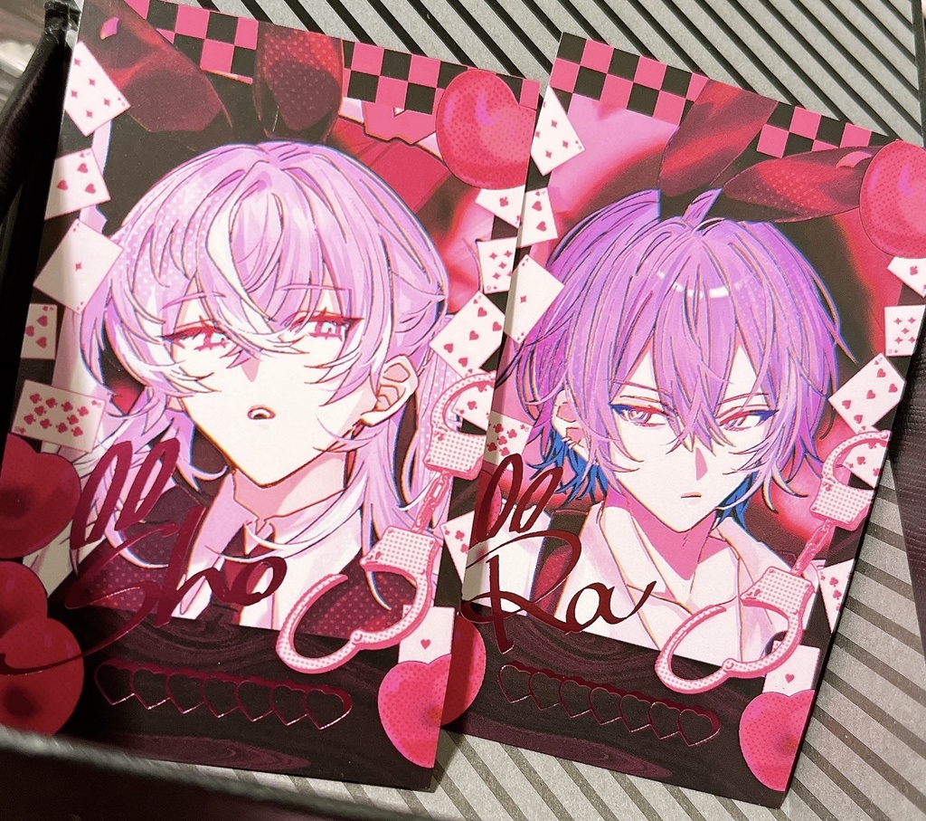 【非公式】チェキ風カード Black/Pink