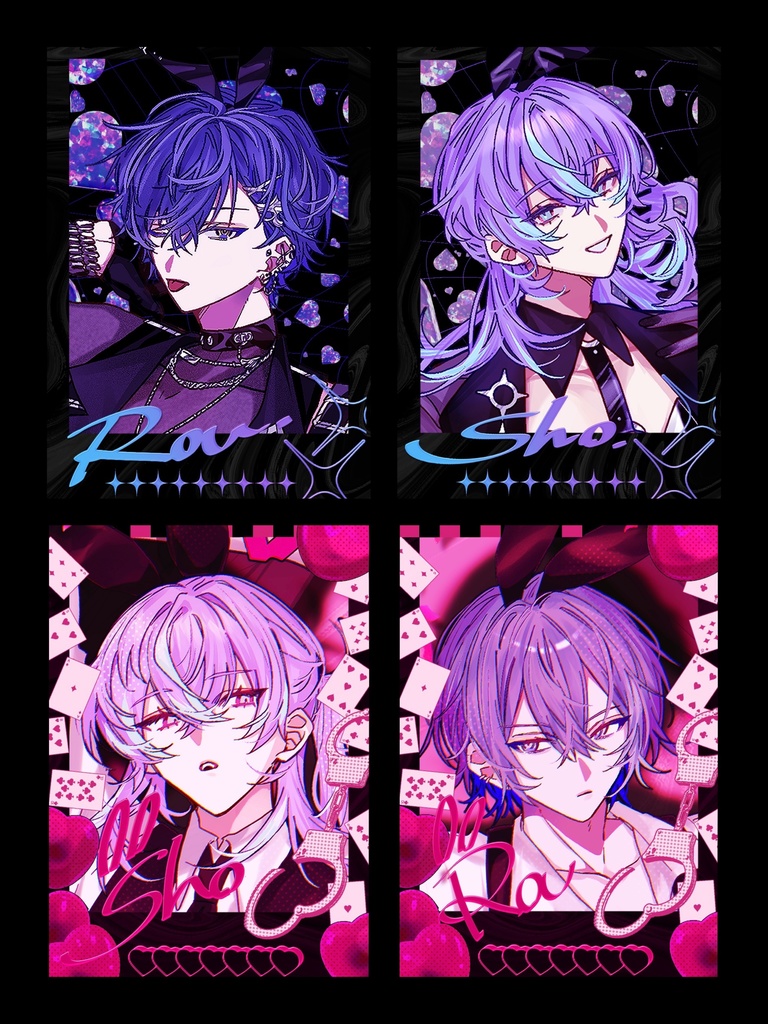 【非公式】チェキ風カード Black/Pink