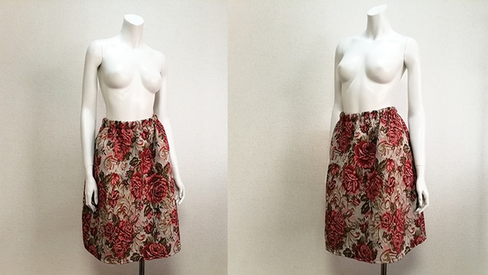 【1点もの・デザイン画付き】ゴブラン織りフレアースカート(KOJI TOYODA)