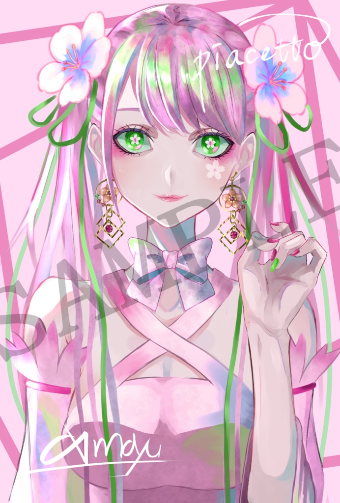 【鮭まゆさんデザイン×piacetto】コラボアクセサリー