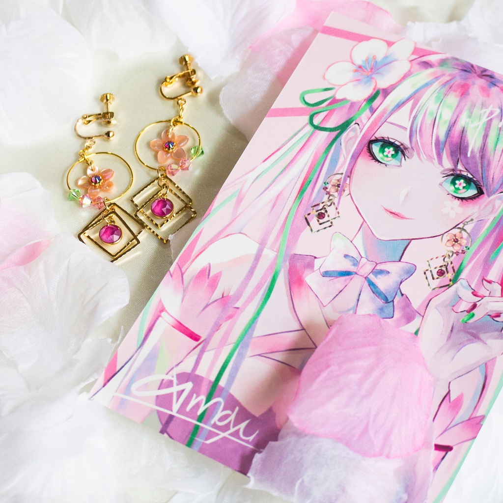 【鮭まゆさんデザイン×piacetto】コラボアクセサリー