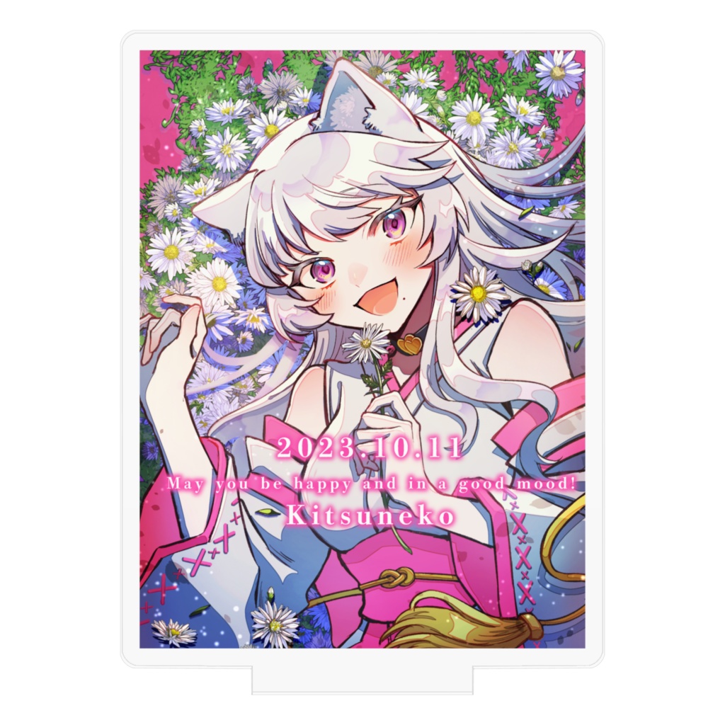 【キツネ子 誕生日グッズ2023 アクリルフィギュア(70x70mm)】