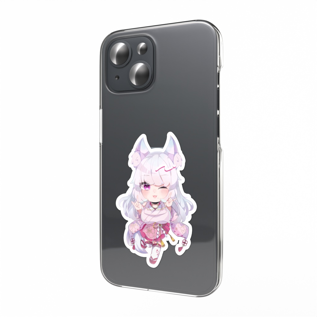 キツネ子 でふぉるめ スマホステッカー 通常衣装ver