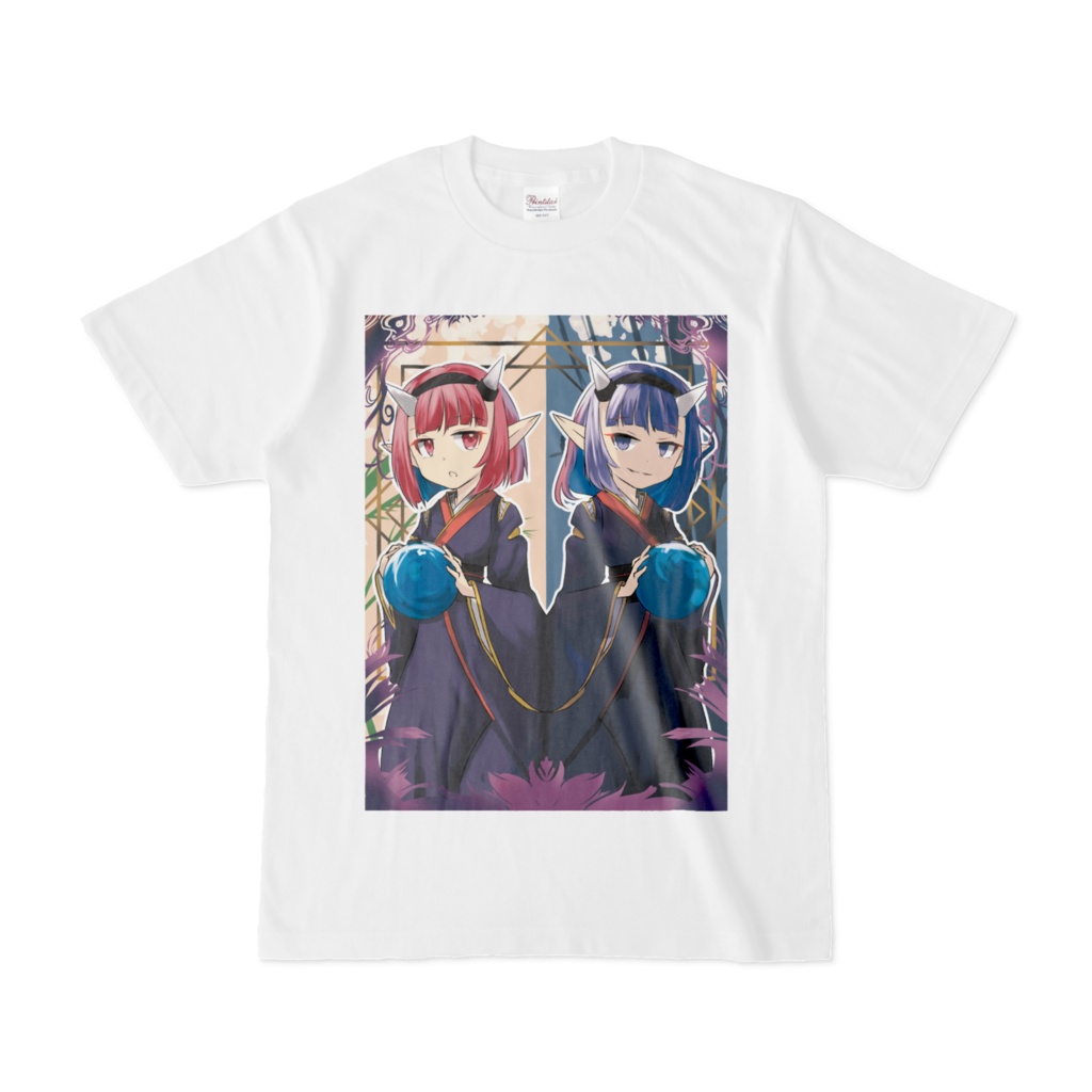 Tシャツ　鬼灯ちゃんと影鬼灯ちゃん