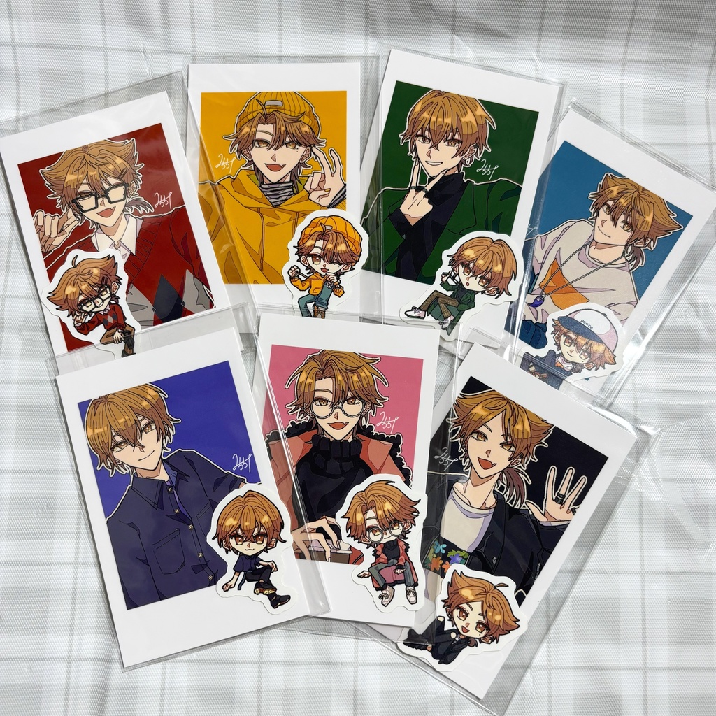 チェキ＆ステッカー7種セット(あんしんBOOTHパック)