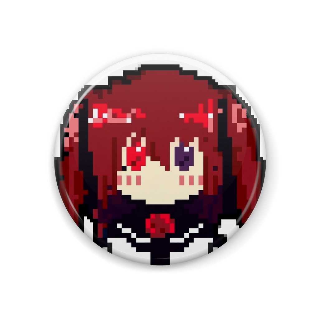 【レヴィシア】缶バッジ/ピクセルアートタイプ