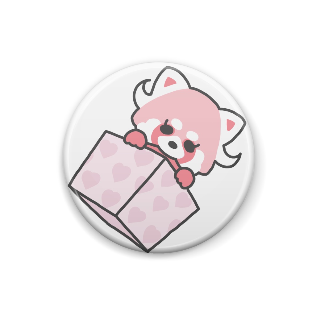 虹くまだらけ☆虹くま缶バッジ(もも)☆Aバージョン☆ハコ入り もも☆