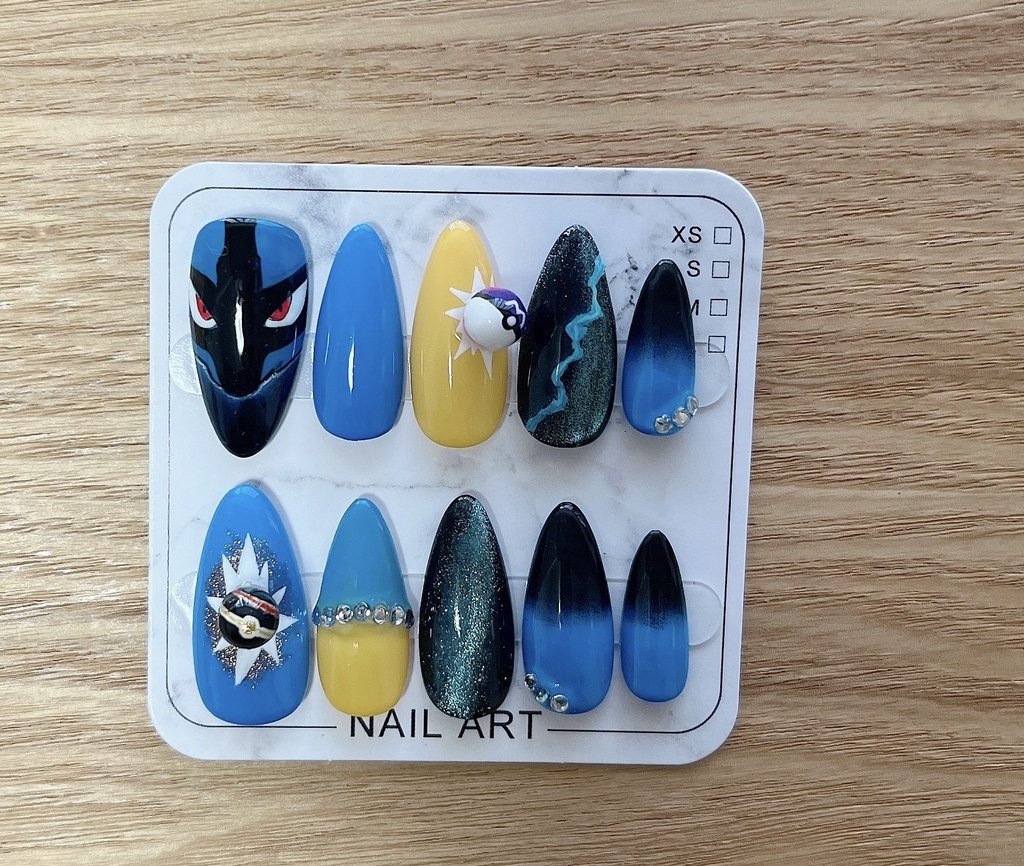 ポケモン　ルカリオネイルチップ