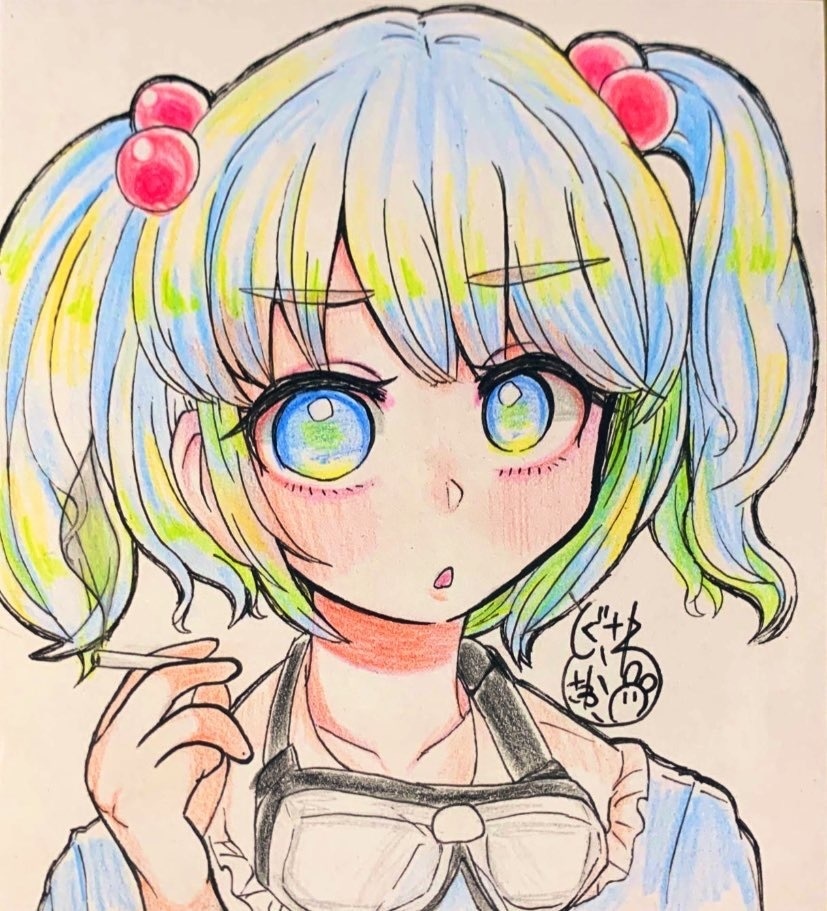 リクエスト受付中(手描き色紙小)