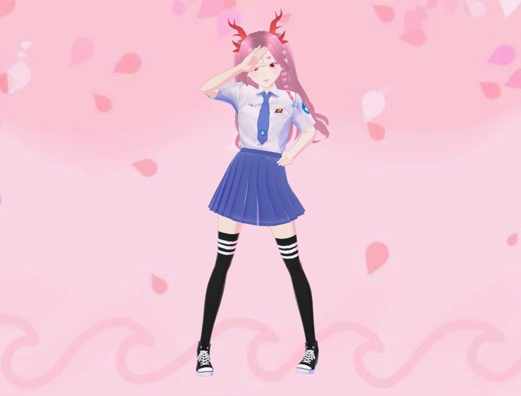 [Vroid] High School Uniform ID