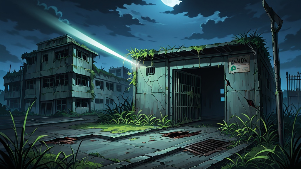 【現代CoCホラー】廃病院 背景素材パック(昼/夜/惨劇差分)