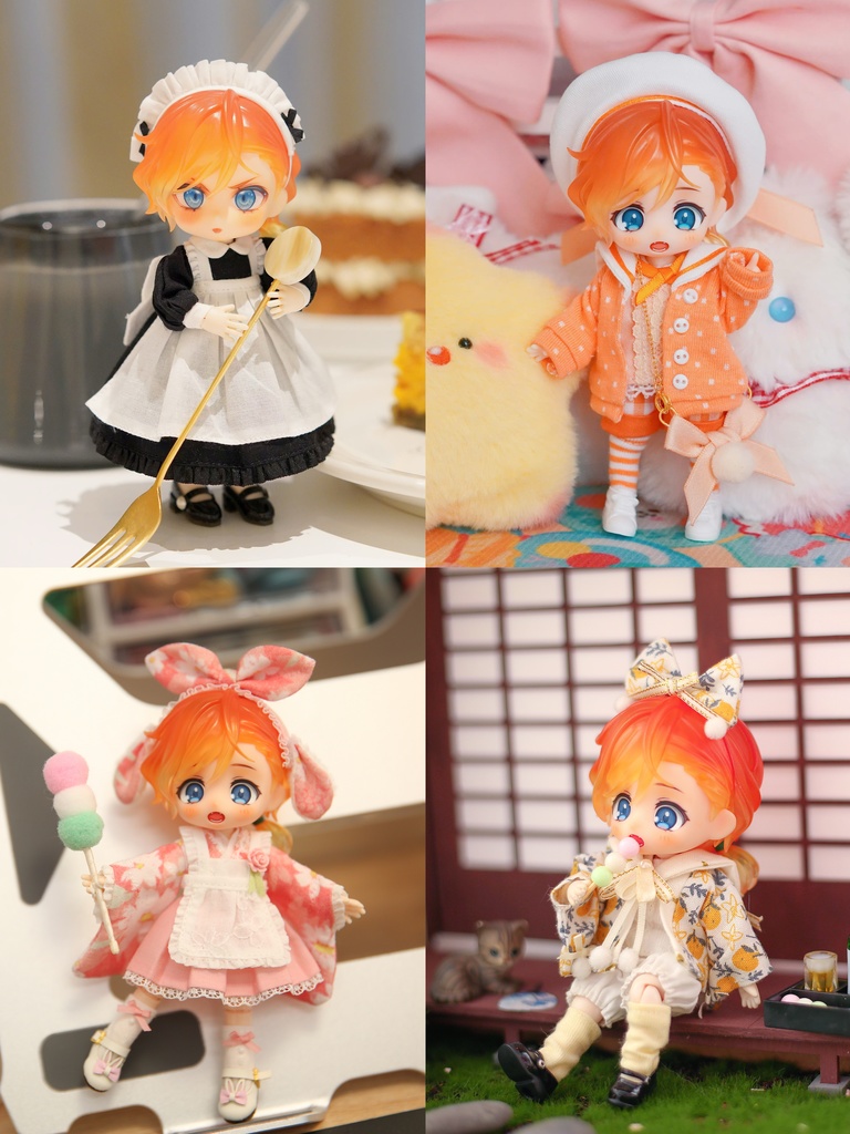 「米米商店」自作ねんどろいどドール パーツ 髪