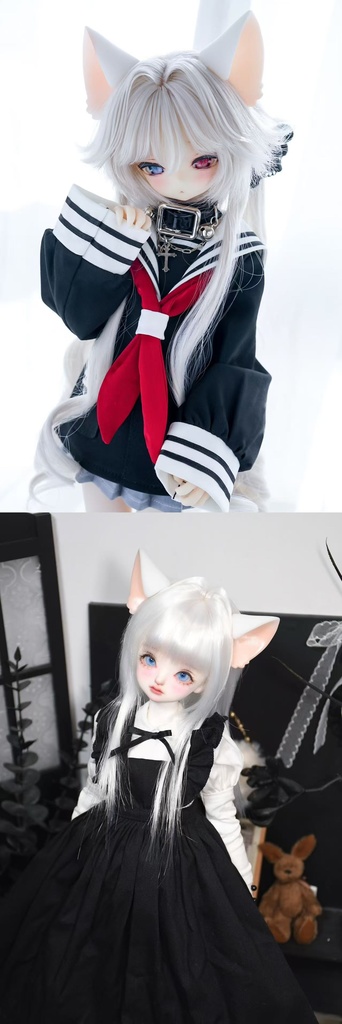 「小羊商店」ネコミミ 猫耳 MDD・DD・BJD・1/4・1/6