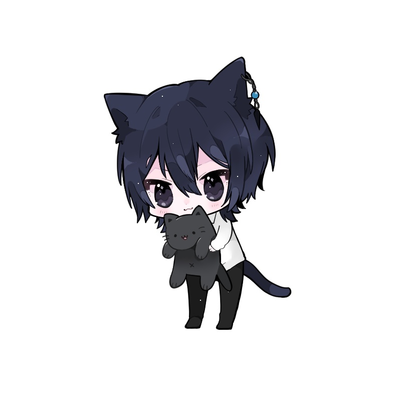 【少数再販】ねこ抱きアクリルキーホルダー