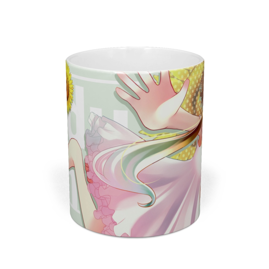 夢水とひまわりマグカップ