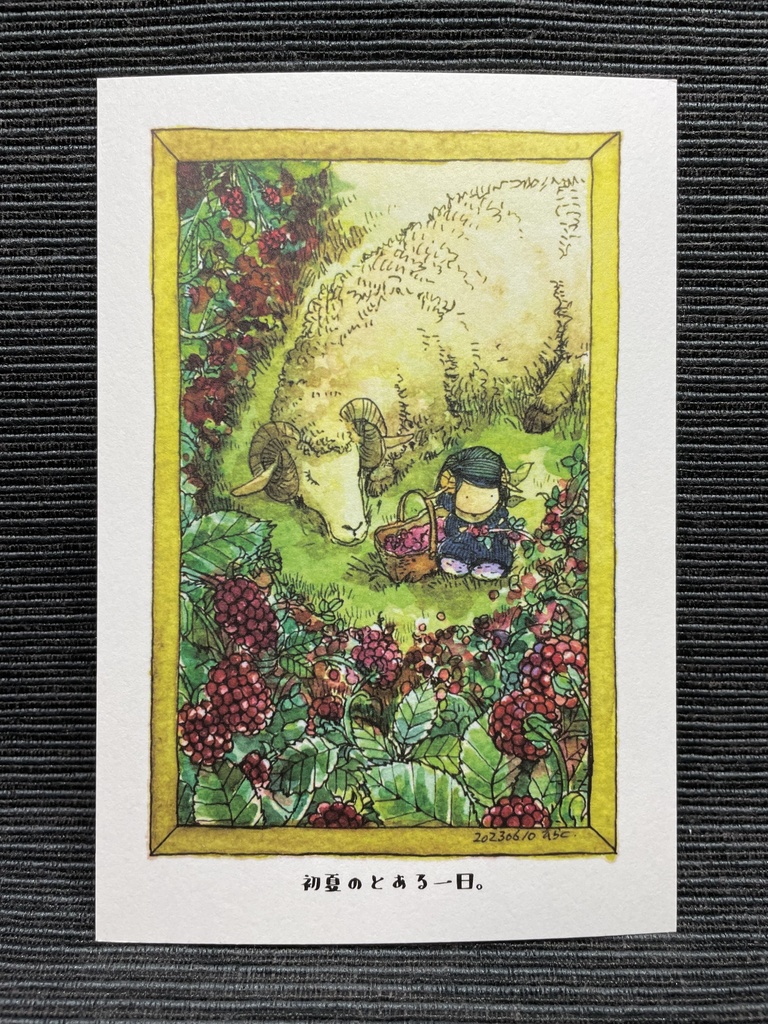 オリジナルポストカード(木苺)