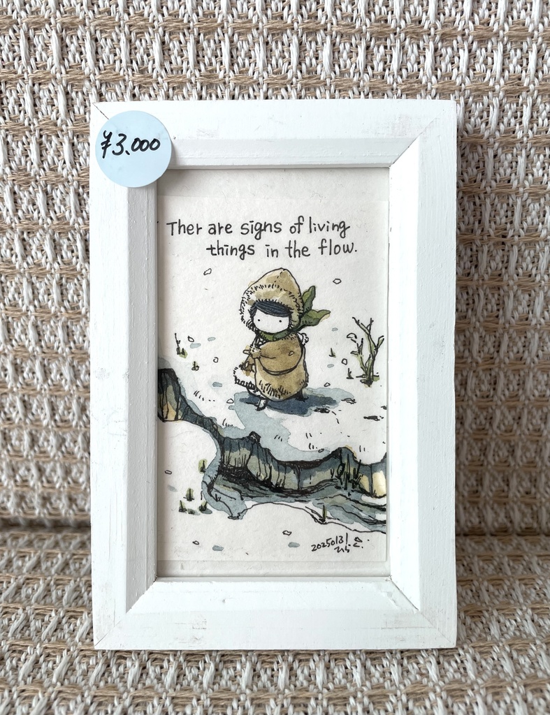 ミニ額装原画｢気配｣