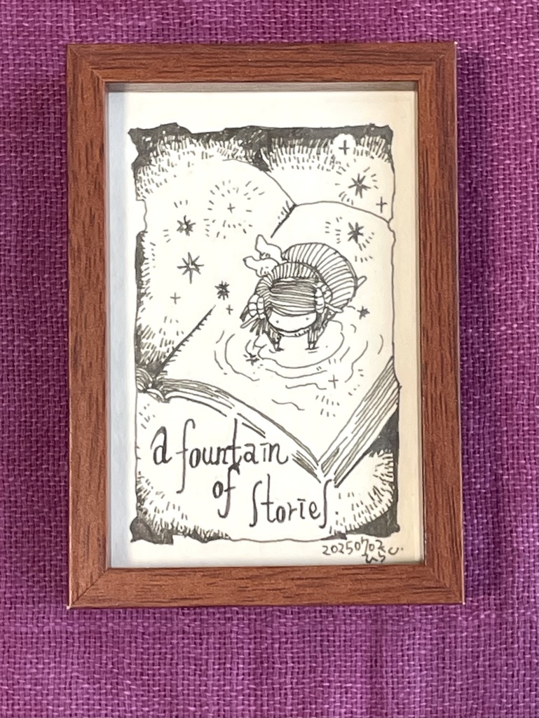 ミニ額装原画「物語の泉」