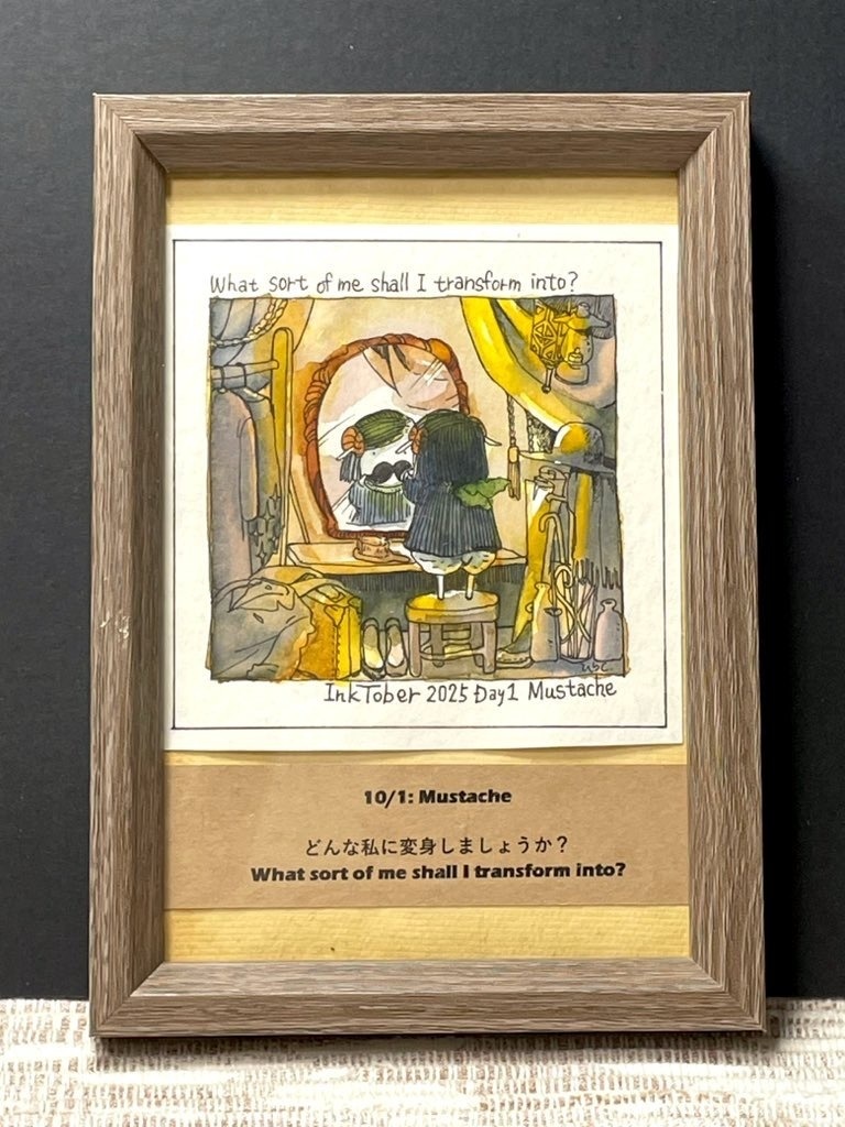 額装原画「10/1: Mustache」