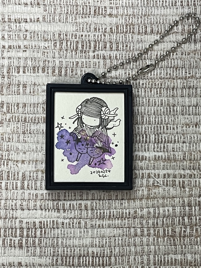 原画キーホルダー(星あつめ）