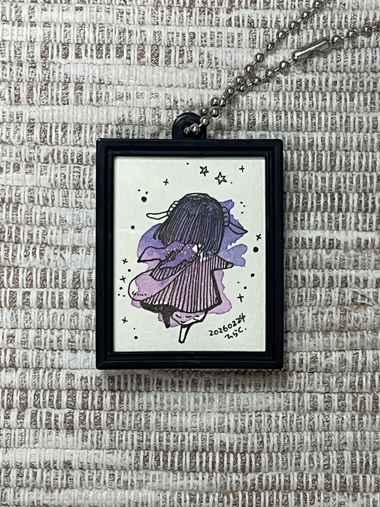 原画キーホルダー（後ろ姿）